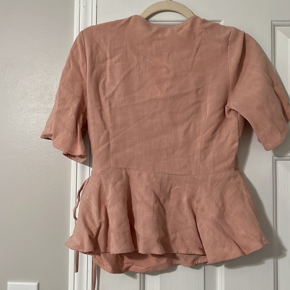 Pink wrap top - Picture 4 of 5